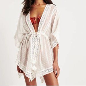 Abercrombie Tie-Front Kimono Coverup - One Size